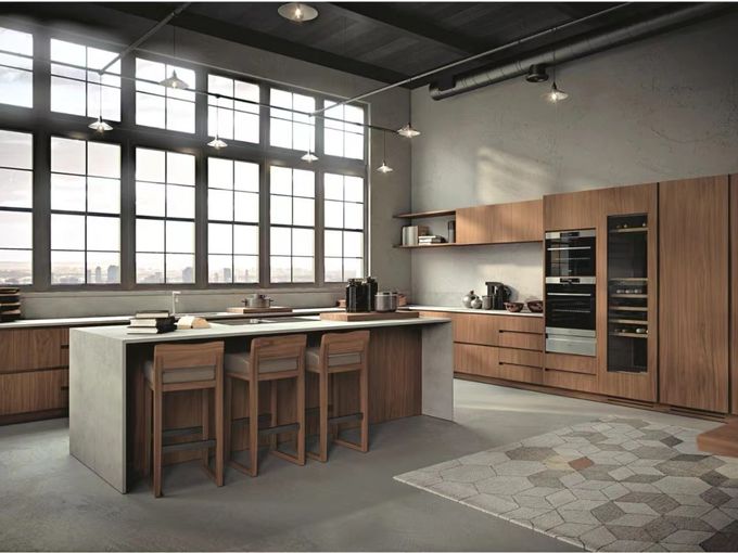 Kabinet dapur rumah dan countertops akrilik akhir 0