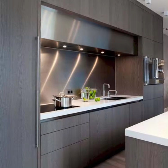 Modular High Gloss Dapur Lemari Akrilik Finish dirakit 1