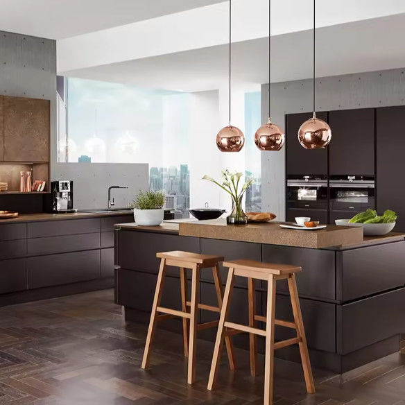 Modular High Gloss Dapur Lemari Akrilik Finish dirakit 0