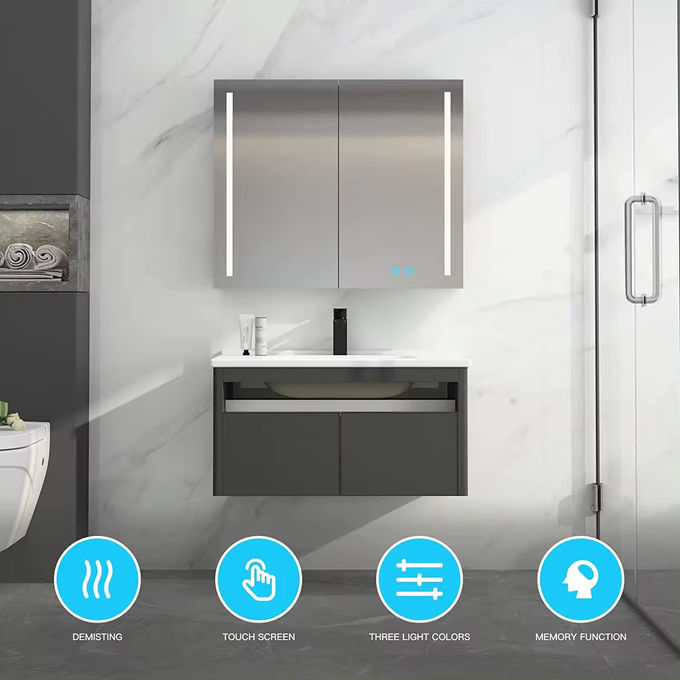 Kamar Mandi Cermin Sink Dan Lemari Vanity Lemari Resin Basin 1