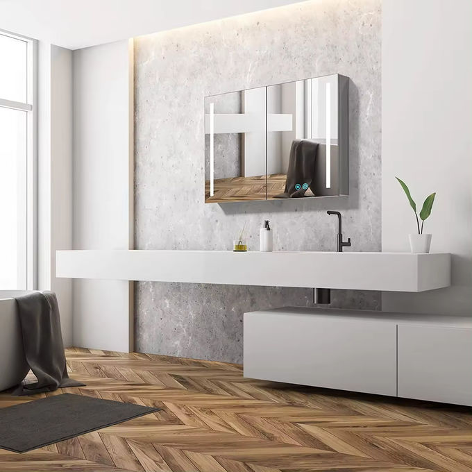 Kamar Mandi Cermin Sink Dan Lemari Vanity Lemari Resin Basin 0